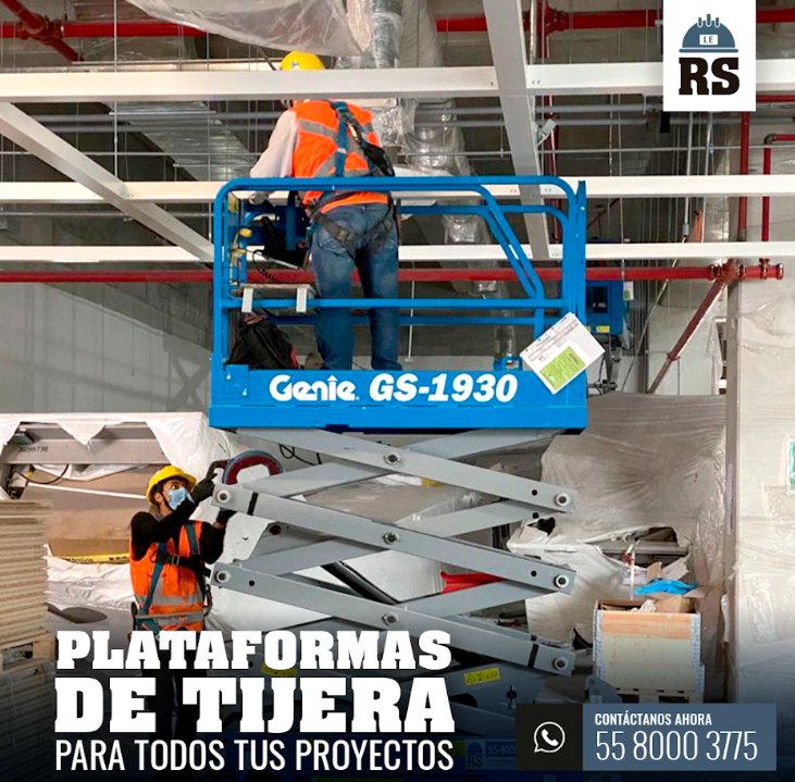 RENTAL SERVICES: Plataformas de tijera Eléctricas o Diésel